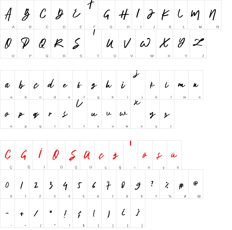 The Horizontal font